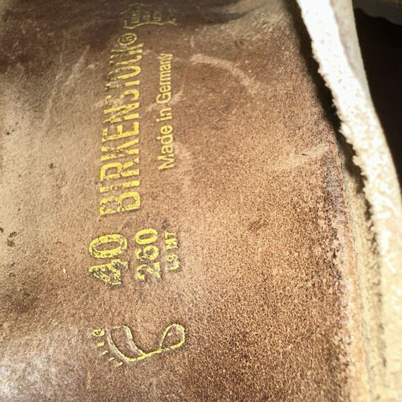 Women’s Birkenstock Thong Gizeh Sandal Tan Suede Size 40 Womens 9 Mens 7 - Picture 4 of 12